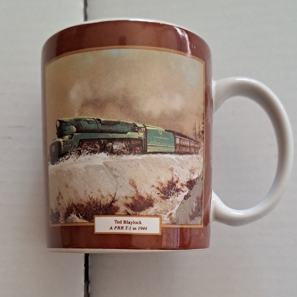 A PRR T-1 in 1944 by Ted Blaylock Originals Train Mug (The Train Collection)